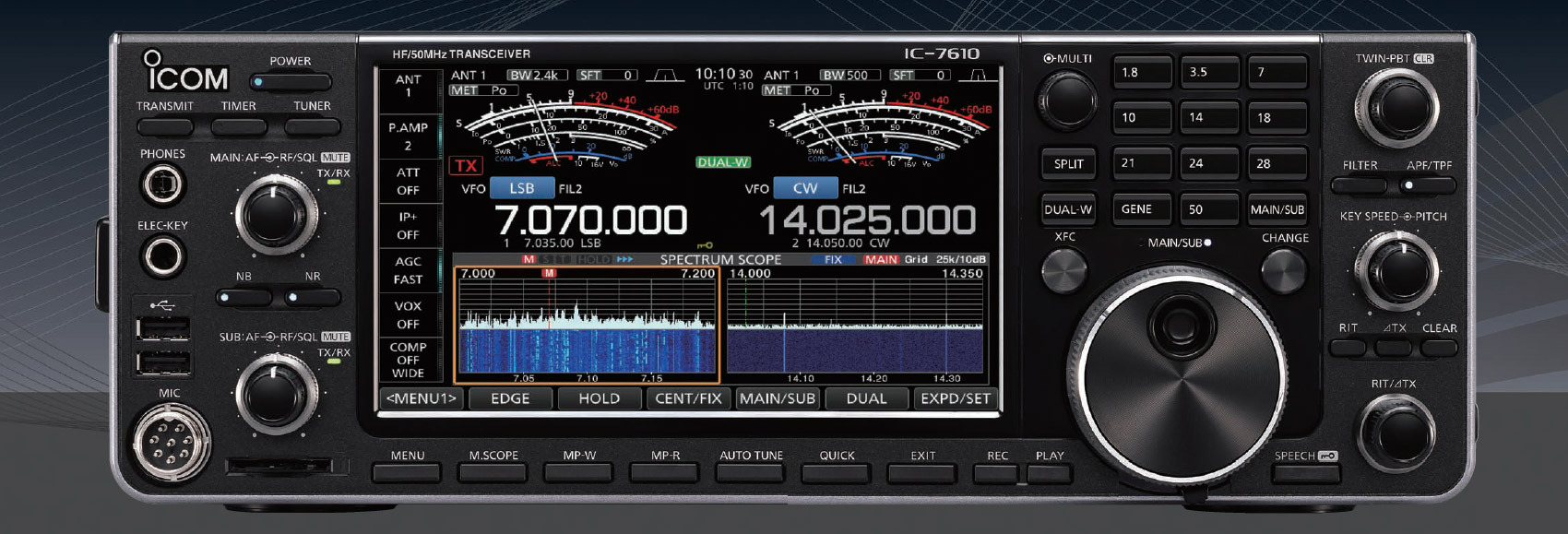 ICOM IC-7610 TRANSCEPTOR HF/50Mhz TODO MODO